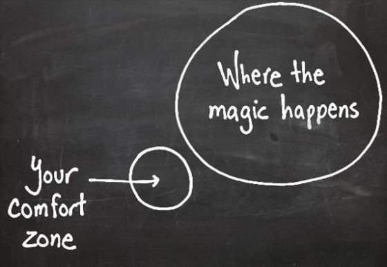 go out of your comfort zone